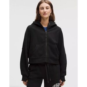 Lululemon Scuba Oversized Full-Zip Black Hoodie Womens Size M/L Athleisure NWOT